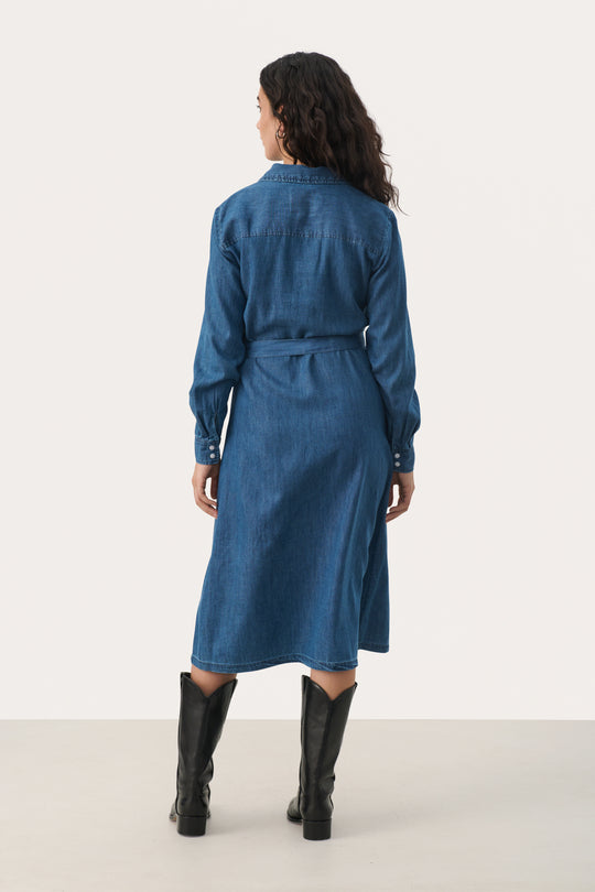 Part Two CirkePW Dress Medium Blue Denim