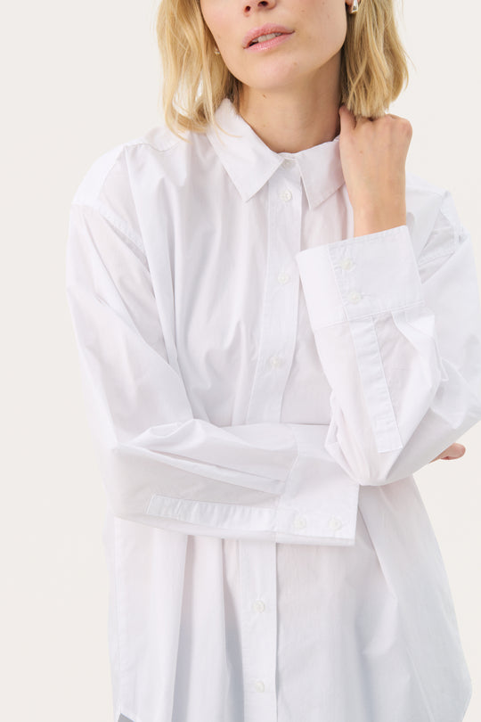 Part Two SavannaPW Woven Shirt Bright White