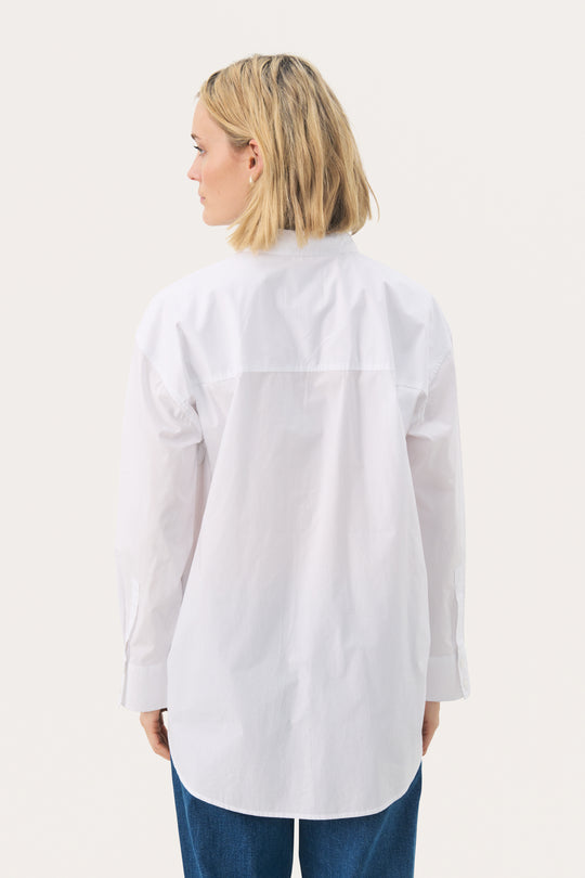 Part Two SavannaPW Woven Shirt Bright White