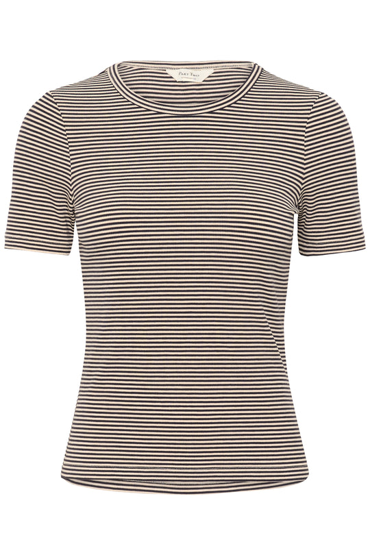 Part Two NikouPW Top French Oak and Navy Stripe