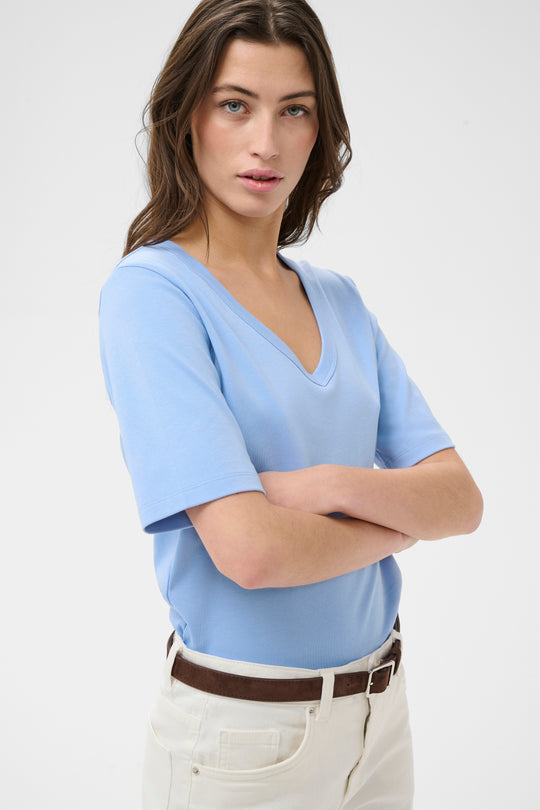 Part Two RatansaPW T-shirt Hydrangea blue