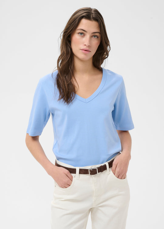 Part Two RatansaPW T-shirt Hydrangea blue