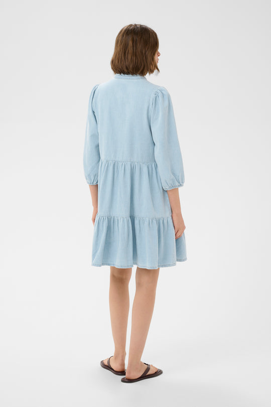 Part Two viggasipw dress Whiteish blue denim