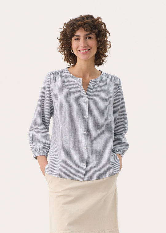 Part Two PersillesPW Shirt Oceana Stripe Blue