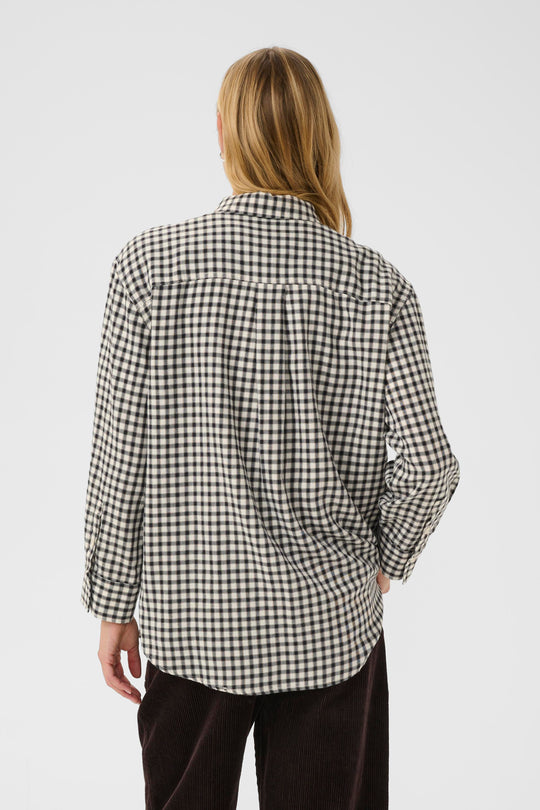 Part Two SameaPW Shirt dark navy check