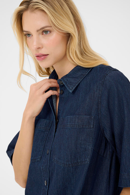 Part Two SardiaPW Dress Rinse Blue Denim