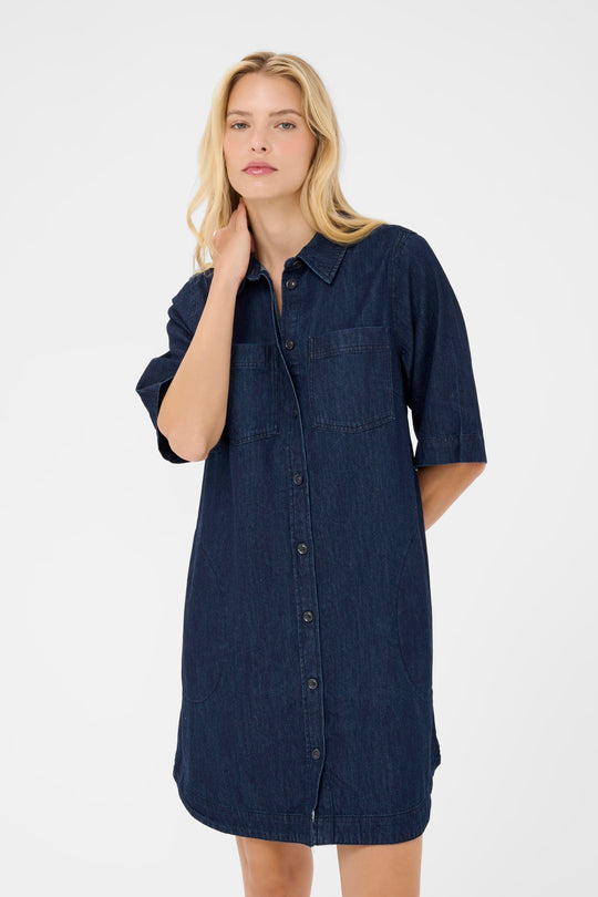 Part Two SardiaPW Dress Rinse Blue Denim