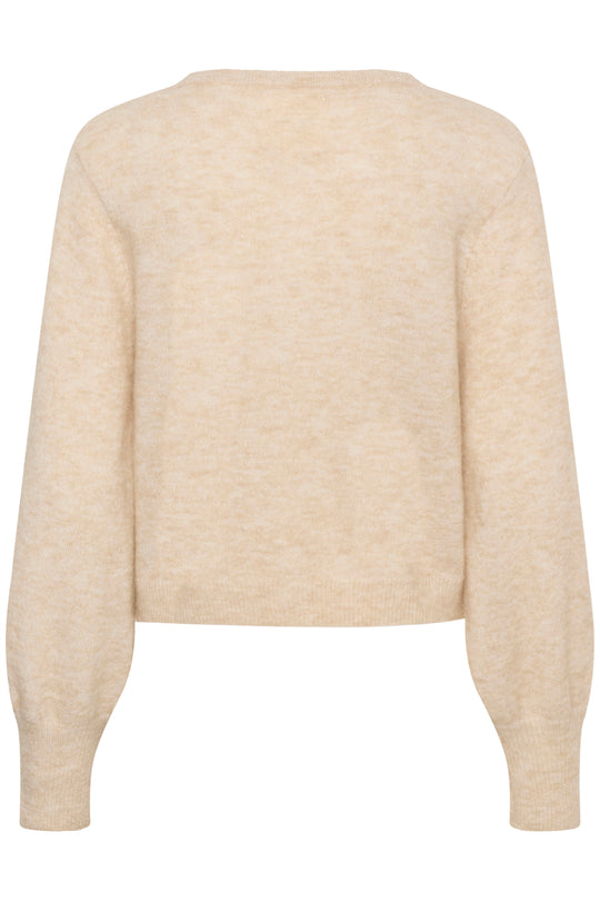 Part Two UljaPW Cardigan French Oak Melange