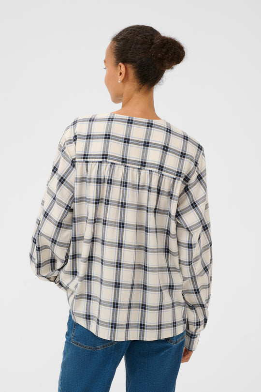 Part Two YaninasPW BL Big Dark Navy Check
