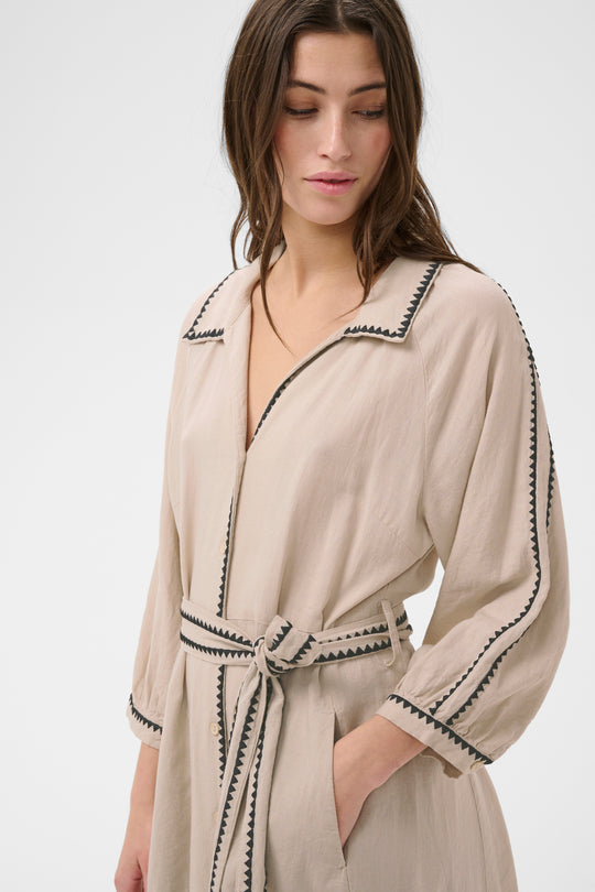 Part Two SiciliasPW Dress Oatmeal (sand)
