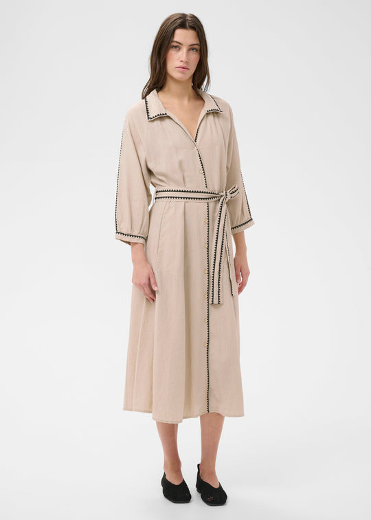 Part Two SiciliasPW Dress Oatmeal (sand)
