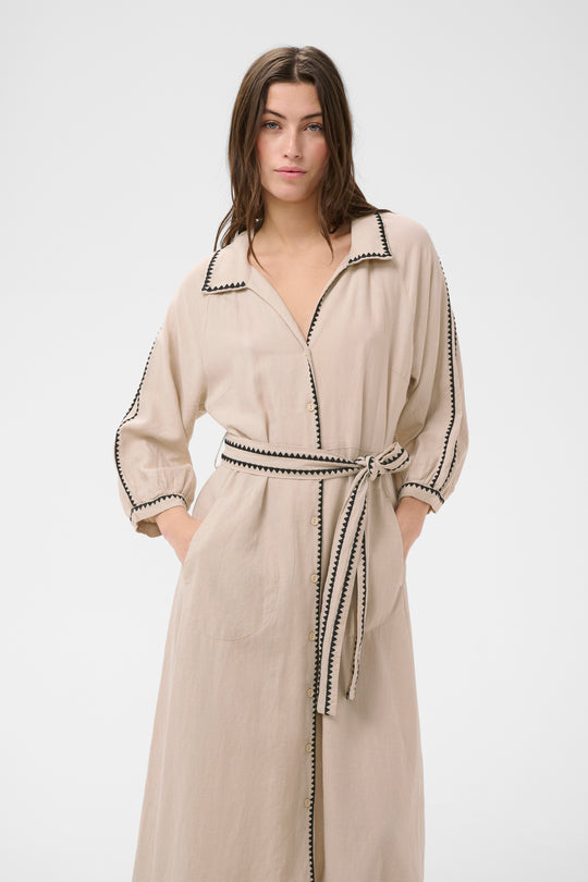 Part Two SiciliasPW Dress Oatmeal (sand)