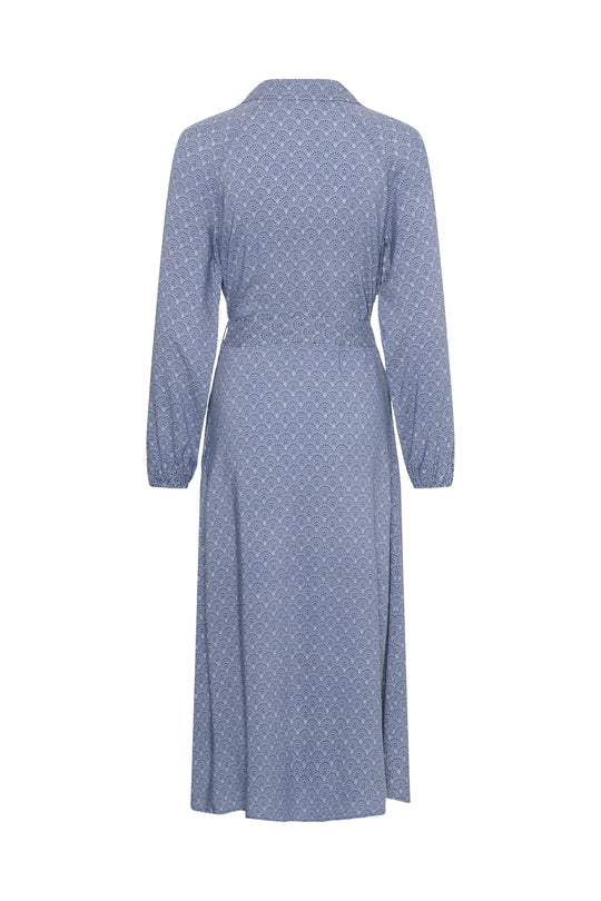 Part Two ArlindaPW Dress Blue Wallpaper Print