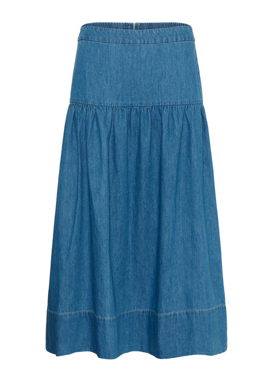 Part Two NelliaPW Skirt Medium Blue Denim
