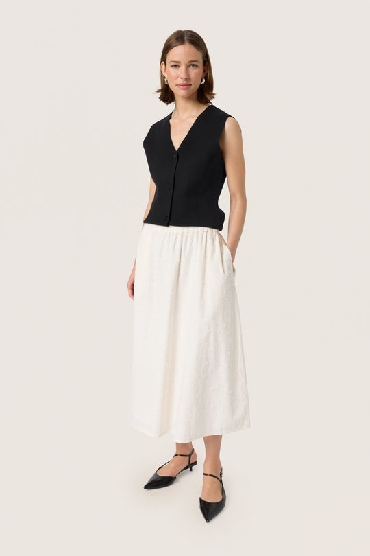 Soaked in luxury SLSunela skirt Broken White