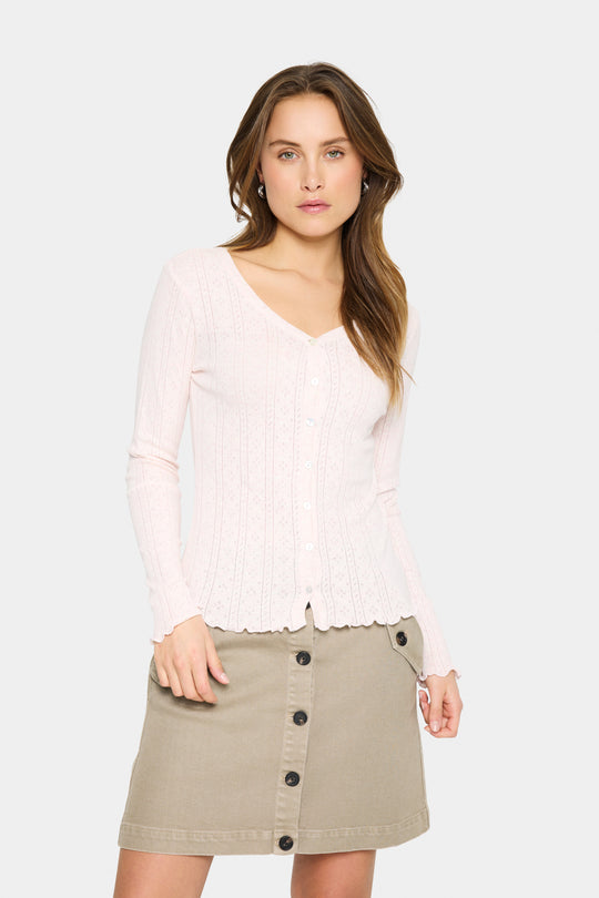 Saint Tropez GruSZ Cardigan Rice Melange