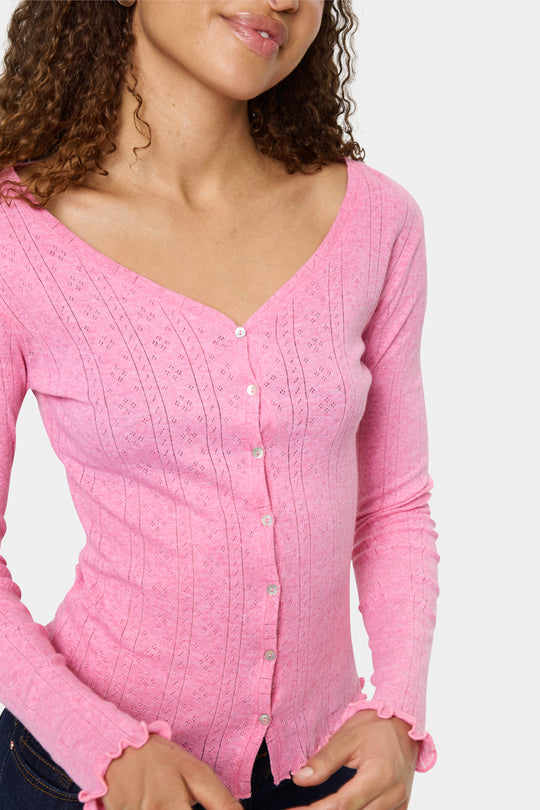 Saint Tropez GruSZ Cardigan Wild Rose Melange