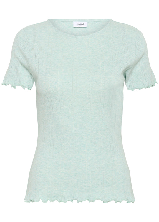 Saint Tropez GruSZ T-Shirt Saltwater Slide mint blue