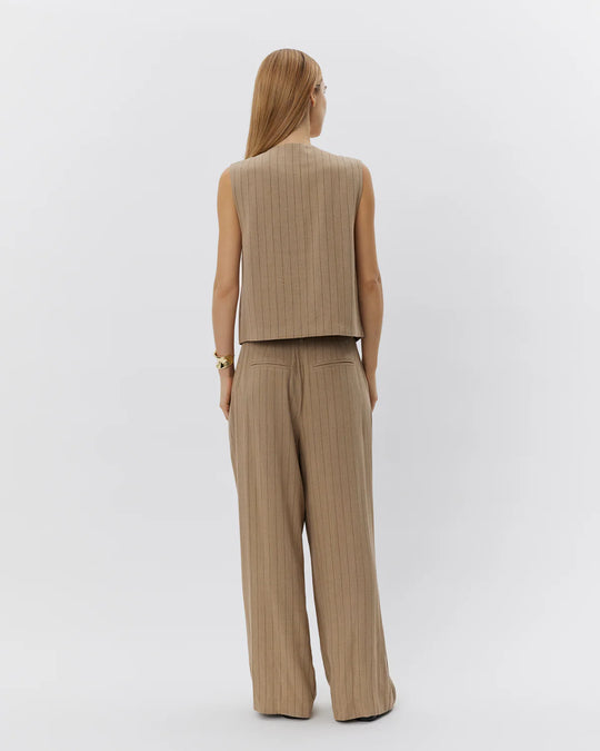 Sofie Schnoor Cailin vest light brown striped