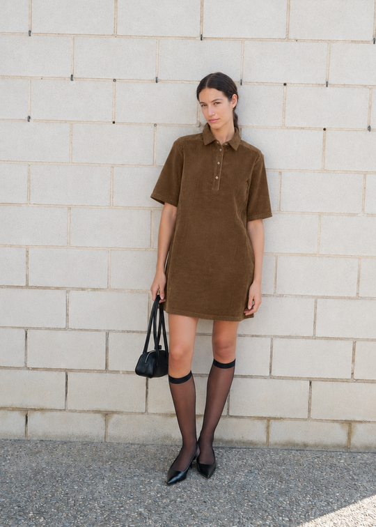 Basic Apparel Isa Polo Dress Desert palm