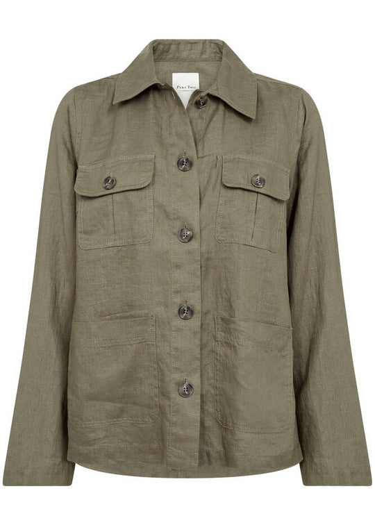 Part Two ElnoraPW Shirtjacket kalamata