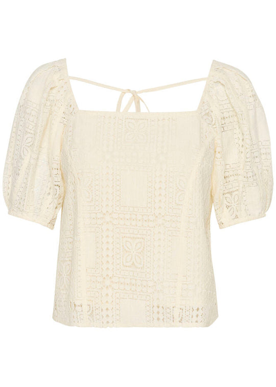 Soaked SLCoopelia Blouse SS whisper white