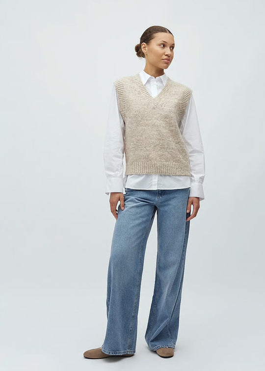 MbyM Allia-M vest Oaty Melange
