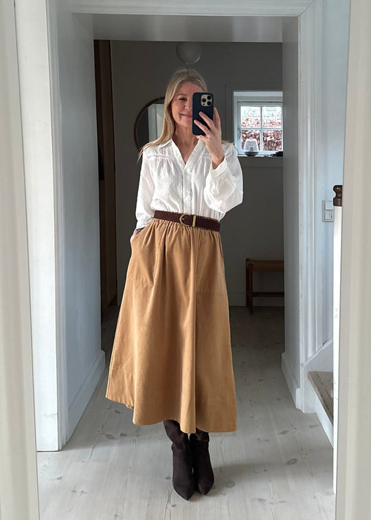La Rouge Vilma Skirt Corduroy Camel