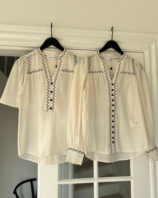 Co’Couture Notiscc Ss Blouse Off White