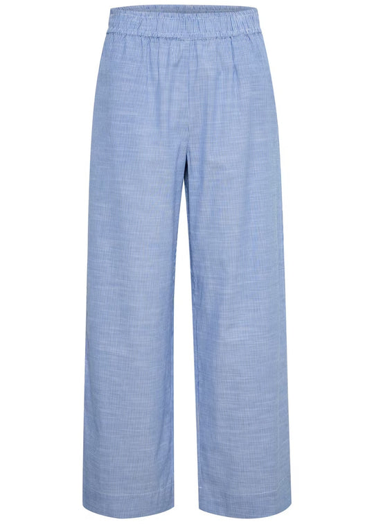 My Essential Wardrobe SkyeMW Wide Pant Delft Blue Striped