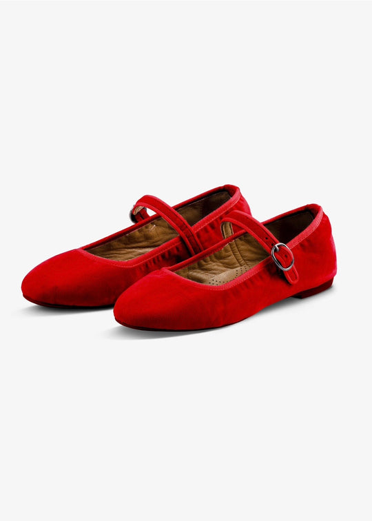 Atone Mary Jane Ballerina Red