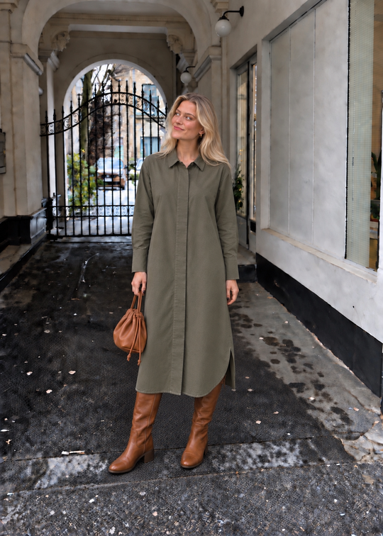La Rouge Vilda Dress army green