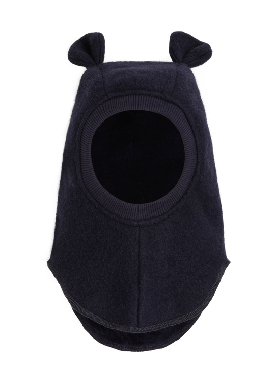 HUTTEliHUT Balaclava Ears Wool Dark Navy