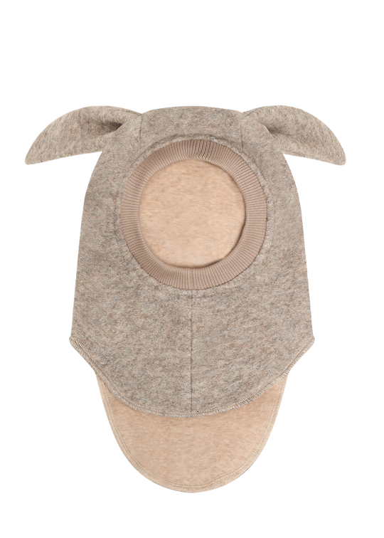 HUTTEliHUT Balaclava Ears Wool Camel Melange