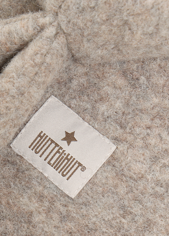 HUTTEliHUT Balaclava Ears Wool Camel Melange