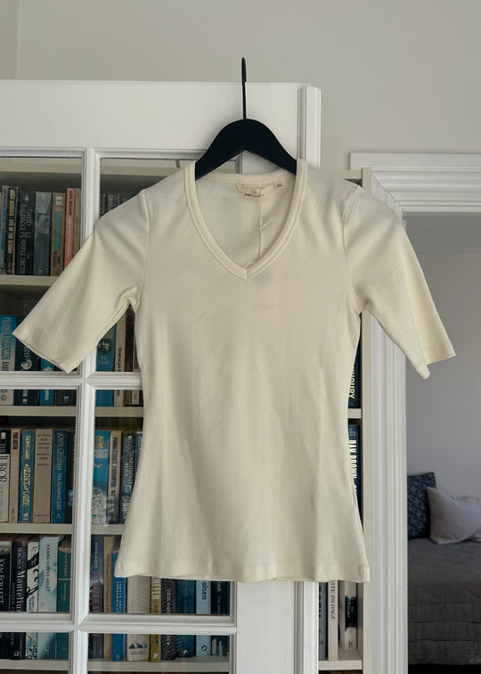 Basic Apparel Ludmilla SS Tee Gots Whisper White