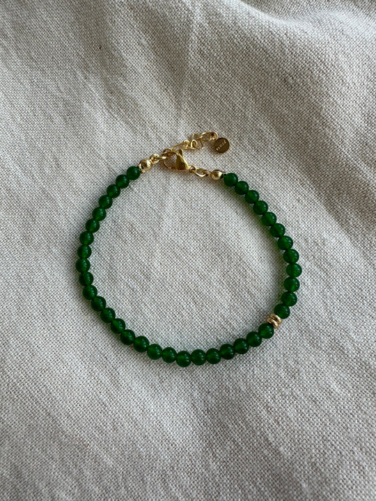 Plissé Copenhagen Aza Bracelet green
