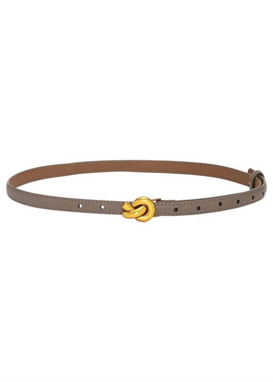 Plissé Copenhagen Knot Belt Mud