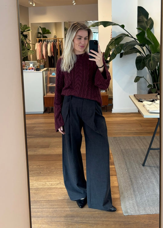 Minimum Gunli Pants Dark Grey Melange