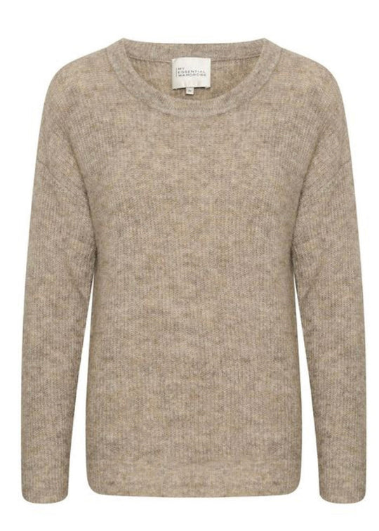 My Essential Wardrobe The Knit Pullover Dune Melange