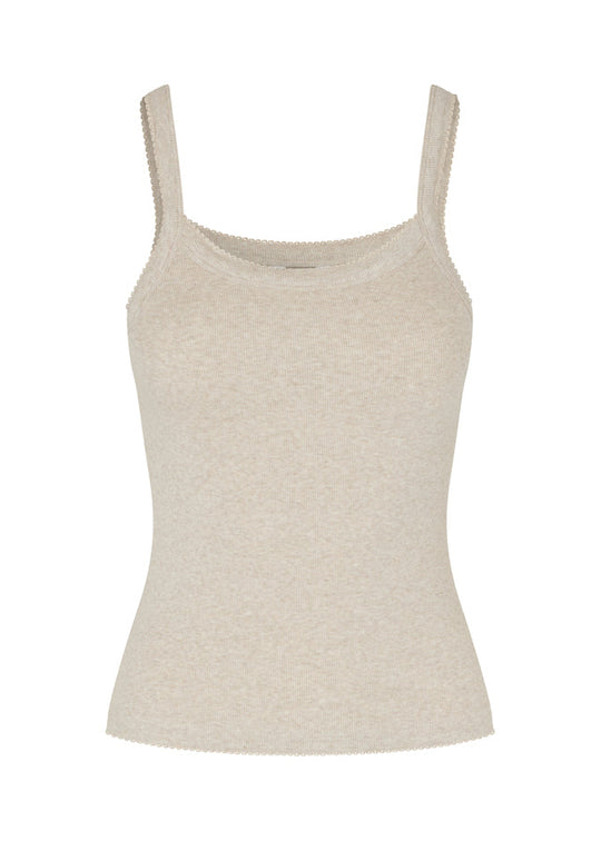 MbyM Essa Crochet-M top Pelican Melange