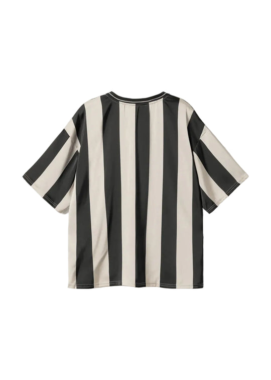 Noella Lucena Blouse Black Ivory Stripe