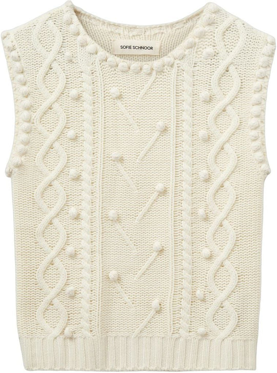 Sofie Schnoor KamelaSW Vest off-white