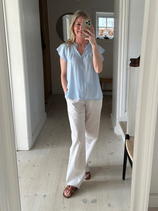 Sofie Schnoor S237111 Abigale trousers Camel striped