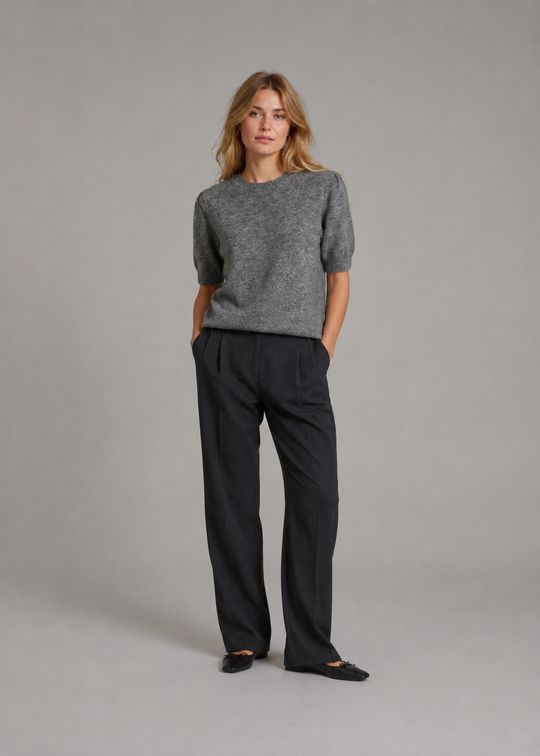 Karen by Simonsen KBNoabelle Plain Pullover Opal Gray Melange