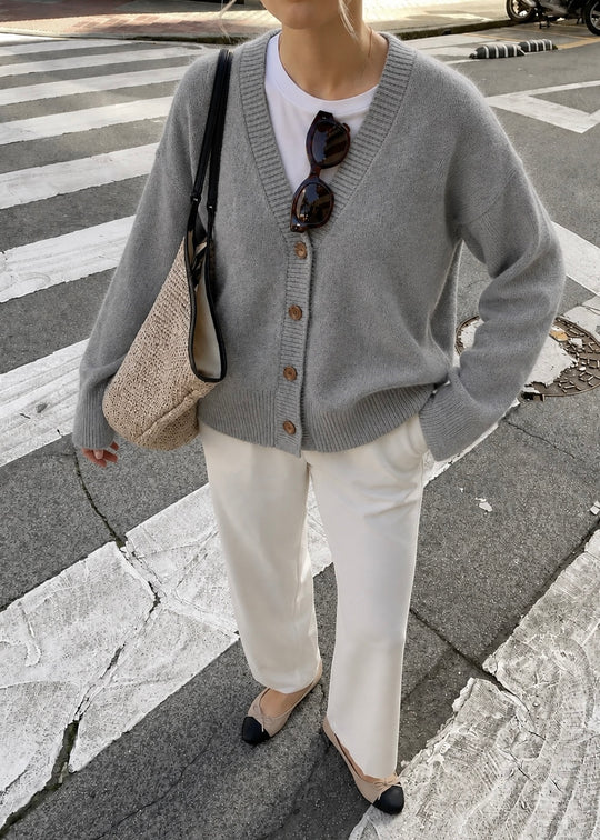 Sofie Schnoor LevaSW Cardigan Grey Melange