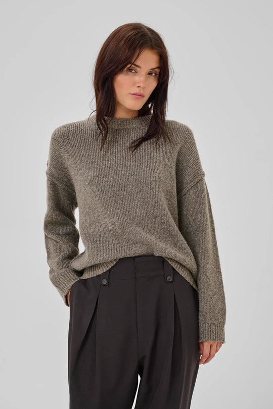 My Essential Wardrobe PalomaMW knit Brown melange