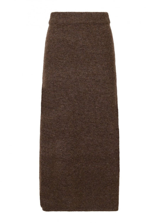 Neo Noir Ashanti Knit Skirt brown melange