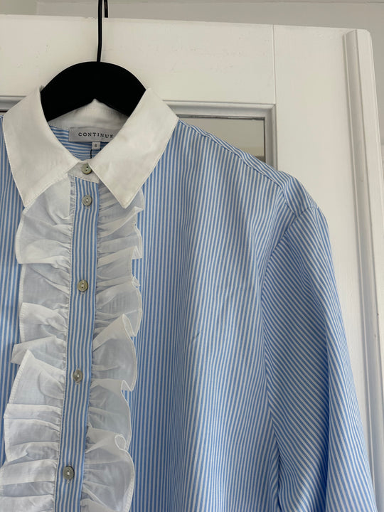 Continue Line stripe shirt blue stripe