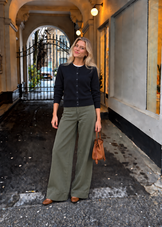 La Rouge Line Pants Hunter Green